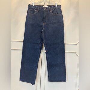 Abercrombie & Fitch Womens Navy Straight-Leg Jeans